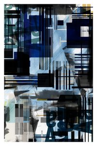 Layered Geometric Blue by cartissi