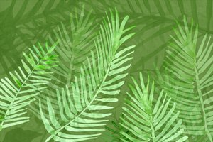 Lush Tropical Palm Leaves