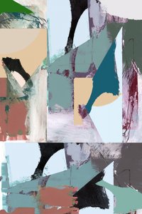 Muted Abstract Composition by cartissi