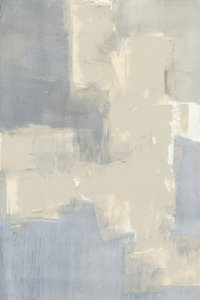Muted Blue Beige Abstract