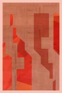 Orange Geometric Forms by cartissi