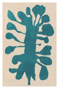 Organic Teal Plant Shape by cartissi