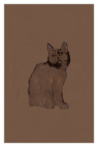 Quiet Brown Cat by cartissi