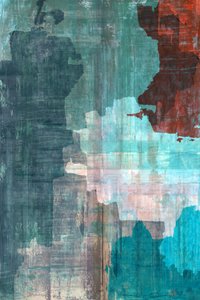 Textured Teal Cityscape by cartissi