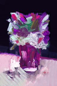 Vibrant Abstract Flowers by cartissi