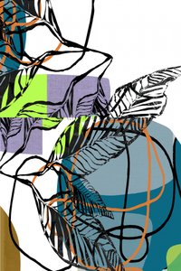 Vibrant Abstract Leaves by cartissi