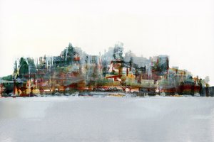 Vibrant City Reflection by cartissi