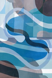 Wavy Blue Forms