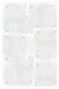 White Geometric Abstract by cartissi