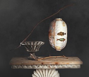 Asian Lantern Still Life