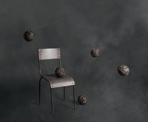 Floating Wicker Balls and Chair by chenyi wang