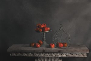 Still Life with Red Apples