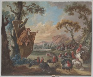 Monkey Preaching to Turkeys