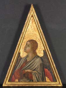 Pinnacle with Angel by circle of Niccolò di Segna