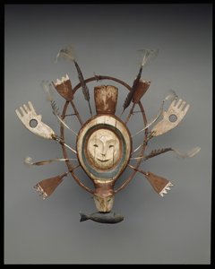 Mask with seal or sea otter spirit, late 19th century