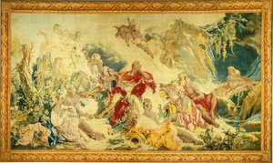 Dream of Rinaldo by design and cartoon by François Boucher; woven under the direction of Jean Baptiste Oudry and Nicolas Besnier at