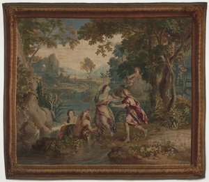 Apollo and Daphne by design by Charles de La Fosse; cartoon by Zeger Jacob van Helmont
