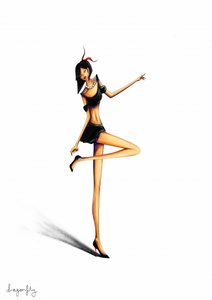 Graceful Fashion Pose by dragonfly