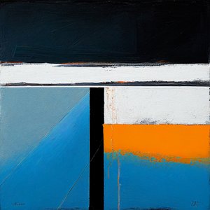Abstract Textured Thick Brush Strokes