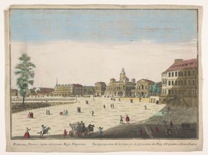 View of the Palacio del Buen Retiro in Madrid