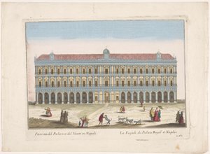 View of the Royal Palace in Naples