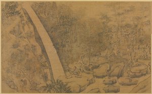 Dwelling in the Longmian ("Sleeping Dragon") Mountains by follower of Li Gonglin
