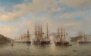 Dutch, English, French and American Squadrons in Japanese Waters during the Expedition led by the French Commander Constant Jaurès, September 1864