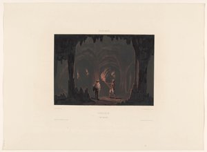 Caves of Hato. Curaçao. Cave of Hato (title on object) by jonkheer Jacob Eduard van Heemskerck
