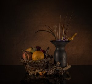 Abundant Rustic Still Life by larryliu