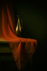 Golden Pitcher Still Life by magnola
