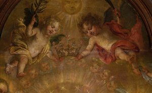 Parish Church (Sint-Walburgakerk). Painting. Nicolas De Liemaeckere by or Liemaecker Nicolaas de Liemakere