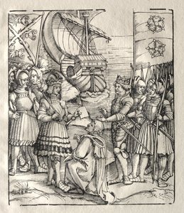 Maximilian Makes Peace with Henry VII by possibly by Peter Flötner