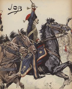 French Cavalryman of the Napoleonic Wars by pseudonym for Onfray de Breville Jacques Job