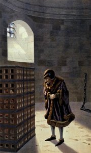 French King Louis XI Visiting Cardinal Jean de la Balue in Prison by pseudonym for Onfray de Breville Jacques Job