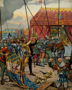 History of France in the Middle Ages: The Swiss seize the wealth of Charles the Temeraire, Duke of Burgundy after the disaster of the Battle of Grandson