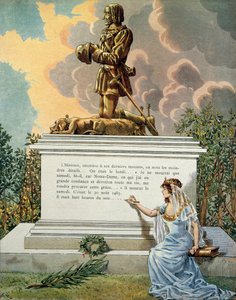 History of France in the Middle Ages: Tomb of the King of France Louis XI called the Prudent at Notre Dame de Clery. Illustration by Jacques Marie Gaston Onfray de Breville dit JOB