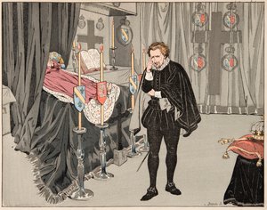 Illustration from the Book Le Bon Roy Henri, Illustrated by Jacques Marie Gaston Onfray de Breville dit JOB: On June 9 by pseudonym for Onfray de Breville Jacques Job