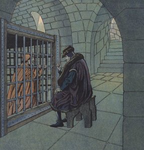 King Louis XI of France and Cardinal Balue by pseudonym for Onfray de Breville Jacques Job