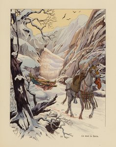 Mule Called La Zarra Summoning Help for Her Wounded Master by pseudonym for Onfray de Breville Jacques Job