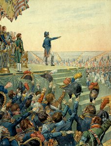Napoleon I Bonaparte distributing the crosses of the Legion d