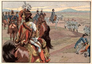 Napoleon I Bonaparte with Joachim Murat During the Surrender of Ulm in 1805 by pseudonym for Onfray de Breville Jacques Job
