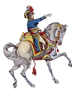 Napoleon on Horseback (1893) by pseudonym for Onfray de Breville Jacques Job