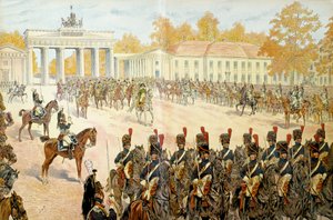 Napoleon Entering Berlin on 27 October 1806 by pseudonym for Onfray de Breville Jacques Job