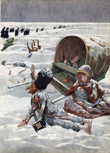 Scene of the history of France in toys: Episode of Russia