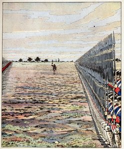 Shoot the first, gentlemen English words of the Count of Auteroche pronounced at the Battle of Fontenoy on 11/05/1745 during the War of the Austrian Succession. Illustration of Job (Jacques Marie Gaston Onfray de Breville) by pseudonym for Onfray de Breville Jacques Job