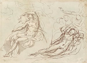 Seated and Reclining Figure by signiert AP