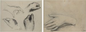 Study of Hands (recto); Study of a Woman