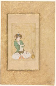 Youth Seated by a Willow by style of Muhammad Yusuf