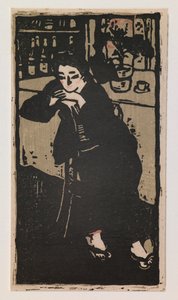 Woman in a Café by Ôta Saburô
