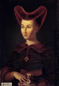 Portrait of Marguerite de Baviere, Duchess of Burgundy (1363-1423)